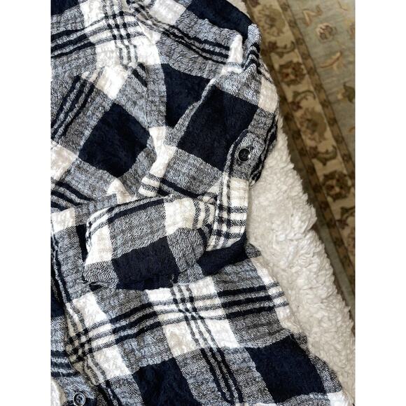 Bella Dahl Girl Sz. 12 Black & White Checkered Button Up. Soft, Exc. Quality - Picture 8 of 12